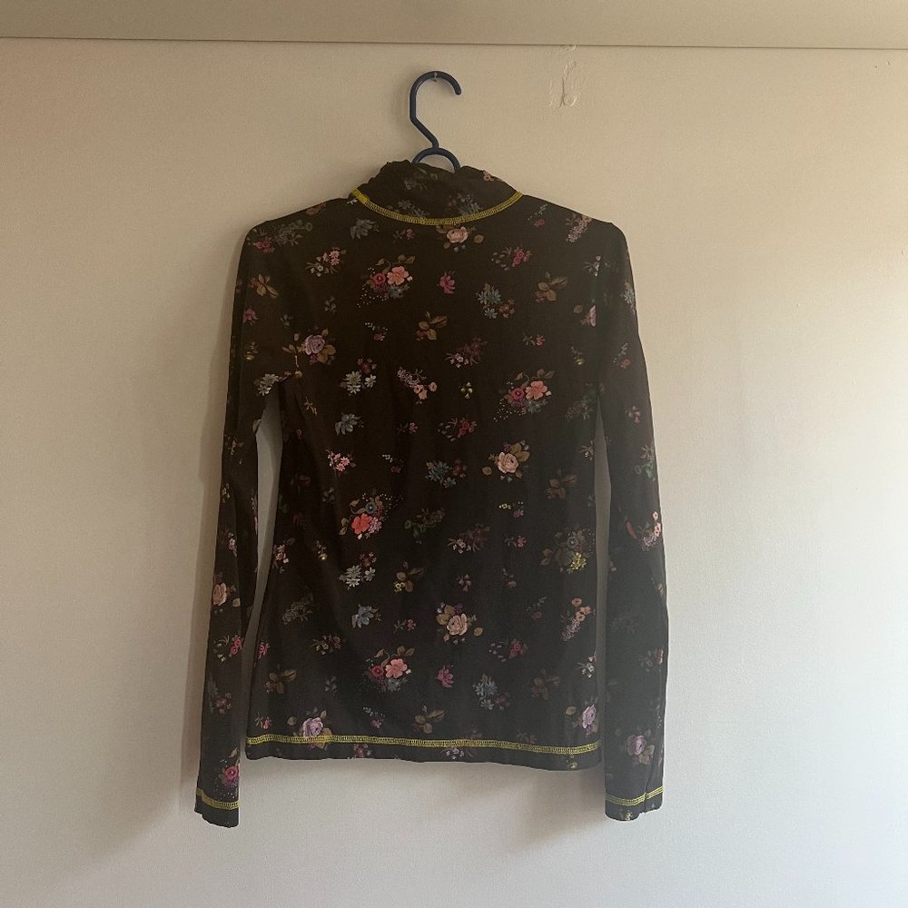 Bellerose Black Floral Turtleneck